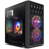 STGsivir Basic Gaming PC, Intel 10th Gen 3.5GHz, AMD Radeon RX 560 4GB GDDR5,16GB RAM, 512GB SSD, WLAN 600M, BT 5.0, RGB Lüfter x 2, Windows 11, Gamer PC Computer Desktop