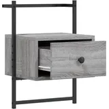 vidaXL Nachtschrank NA 35 x 30 x 51 cm Grau