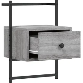 vidaXL Nachtschrank NA 35 x 30 x 51 cm Grau