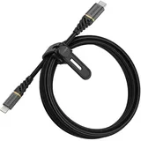 Otterbox USB C-Lightning 2M Robustes, geflochtenes Schnelllade-Kabel, Performance Plus Serie, Schwarz