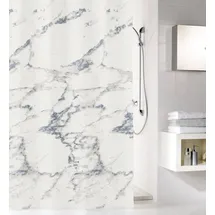 KLEINE WOLKE Duschvorhang Marble 120 x 200 cm grau