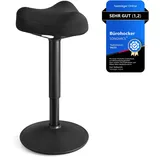 Songmics Stehhocker höhenverstellbar und modern, schwarz