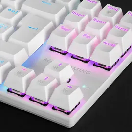 Mars Gaming Mk80 Switch Red Gaming-tastatur Mit Mechanischen Tasten Italienisch - White