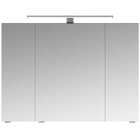 Lomadox Spiegelschrank SOLINGEN-66 Badezimmer Schrank anthrazit Hochglanz, LED Beleuchtung, 98 cm breit grau