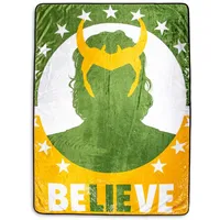 Marvel Studios Loki "Believe" Fleece-Überwurfdecke, 114 x 152 cm