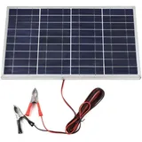 12v 10w Solarpanel, Tragbarer Laderegler, Netzteil-set, Krokodilklemmen, Wiederaufladbarer Solargenerator Für Den Außenbereich, Solarladegerät Für Wohnmobile