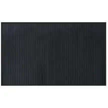 vidaXL Teppich Rechteckig Schwarz 60x100 cm Bambus