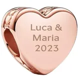 Pandora Gravierbares Herz roségold 782015C00