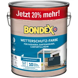 Bondex Wetterschutzfarbe Anthrazit 3 l