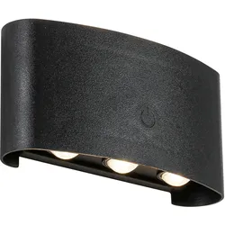 LED-Wandleuchte Beide Schwarz max. 2,5 Watt Wandlampe