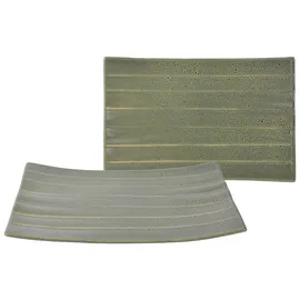 CreaTable 33981, Serie Street Food, Geschirrset, Street Banana Leaf 2 teilig