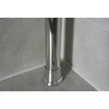 KS Handel 24 Badregal Teleskopregal 3 Böden Silber glänzend 70-250 cm lang Eckregal Duschablage Duschregal