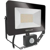 ESYLUX Außenwandleuchte Metall 30 W mit Bewegungsmelder weiß