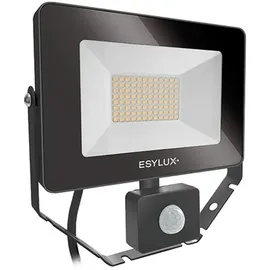 ESYLUX Außenwandleuchte Metall 30 W mit Bewegungsmelder weiß