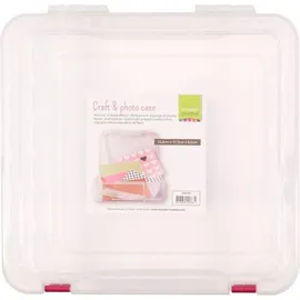 Vaessen Creative Aufbewahrungsbox 35,6 x 37,5 x 8,6 cm 1-tlg. transparent/weiß
