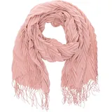 Antonio Damen Winter Schal Cashmera Plissee - rose