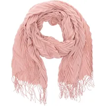 Antonio Damen Winter Schal Cashmera Plissee - rose