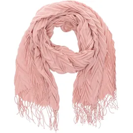 Antonio Damen Winter Schal Cashmera Plissee - rose