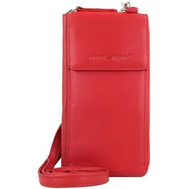 GREENBURRY Nappa Handytasche RFID Leder 8 cm | rot