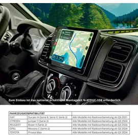 Apple ZENEC Z-E3771 1-DIN DAB+ Autoradio kompatibel mit Fiat Ducato III Citröen Jumpber II
