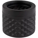 APS Windaschenbecher Ø 9,5 cm, H: 8 cm, Glas matt-schwarz, gefrostet,