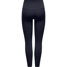 ONLY PLAY Funktionstights ONLY PLAY "ONPJAM-3-SANA XHW TIGHTS NOOS", Damen, Gr. M (38), N-Gr, blau (night sky), Jersey, Obermaterial: 80% Nylon, 20% Elasthan, unifarben, figurbetont knöchelfrei, Hosen, mit reflektierenden Details