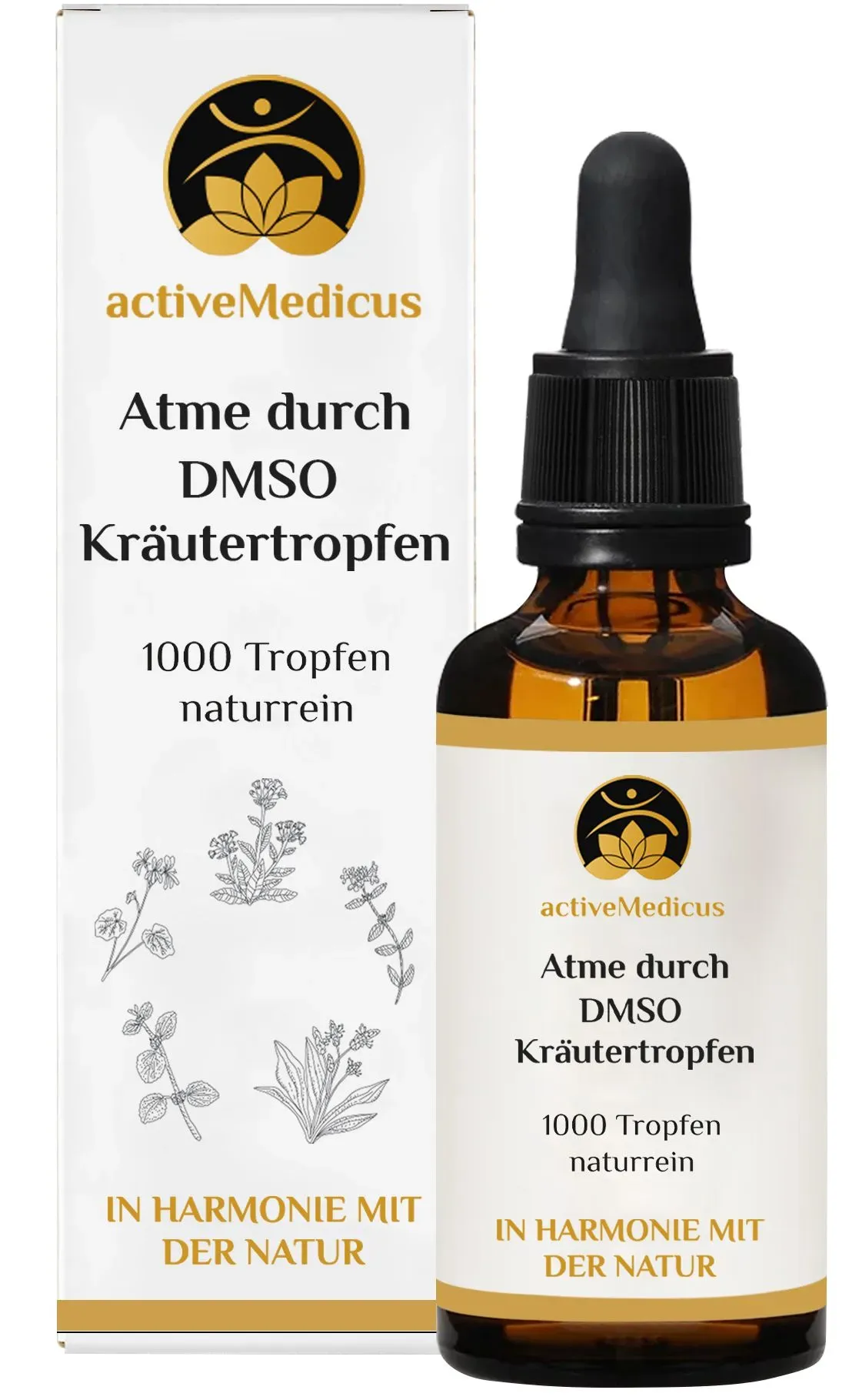 Atme durch Dmso Kräutertropfen 4x4x12 ml