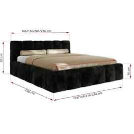 MKS Nira Classic 180 x 200 cm Schwarz