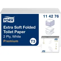 TORK Toilettenpapier T3 Premium Extra Soft 2-lagig 7.560 Tücher