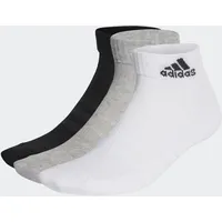 adidas Cushioned Sportswear Ankle 3er Pack Medium Grey Heather / White / Black 49-51