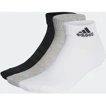 adidas Cushioned Sportswear Ankle 3er Pack Medium Grey Heather / White / Black 49-51