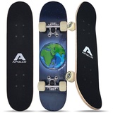 Apollo Kinderskateboard Around the World - 24 Zoll Kinder Skateboard