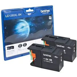 Brother LC-1280XLBK schwarz 2er Pack