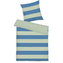 Tom Tailor BOLD STRIPES Grün/Blau 135 x 200 cm + 80 x 80 cm