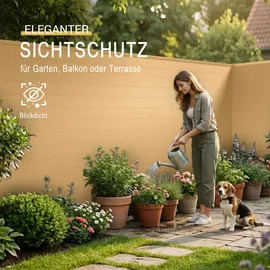 Sol Royal Sichtschutzelement 100 x 300 cm Beige Bambus