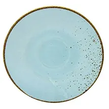 CreaTable 6er-Set CreaTable Untertasse Nature Collection Ø 15 cm Steinzeug Blau Hellblau