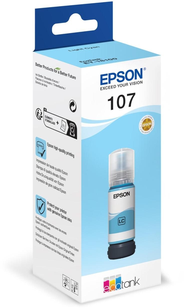 Produktbild Epson Original EcoTank 107 Tintenflasche - light cyan (C13T09B540)