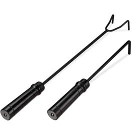 Relaxdays Schürhaken Set 2-teilig Stahl schwarz