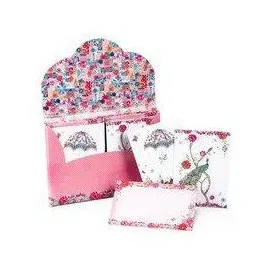 Brunnen Blattgeflüster Patchwork Design Grußkarten-Set