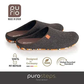 purosteps footwear Fieltro Herren Braun/Orange 45