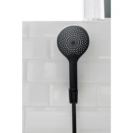 Wenko Duschkopf Watersaving Ø 9,5 cm schwarz