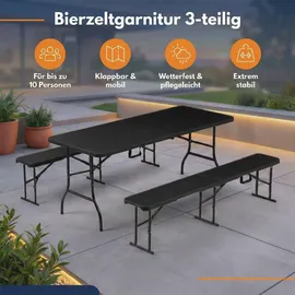Albatros Bierzeltgarnitur 3-tlg. Schwarz