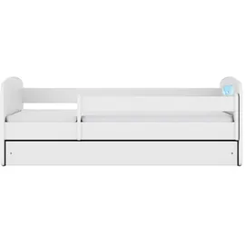 raumhirsch furniture Kinderbett Blumen 80 x 180 cm Holzwerkstoff weiß