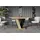 altdecor Esstisch 120-160 x 90 x 75 cm Artisan Eiche Optik/schwarz