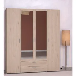 Parisot Drehtürenschrank Daily 160 x 185 x 51 cm Braun
