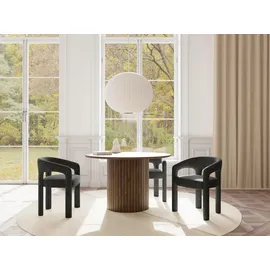Actona Esszimmerstuhl Cole Stoff grau