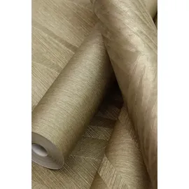 Rasch Textil Vliestapete Uni Sky Lounge 10,05 x 0,53 m 608618 gold