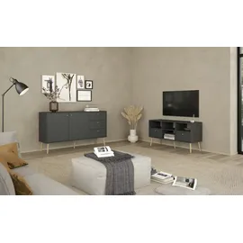 Andas TV-Lowboard ¦ grau ¦ Maße (cm): B: 117,2 H: 60,8 T: 39.1