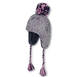 Sterntaler Girls Inka-Mütze Strick silber melange, 45 cm