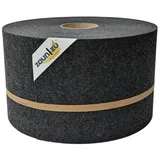 zaun|zu® Sichtschutzstreifen Design Vlies für Doppelstabmatten Schwarzgrau 50m